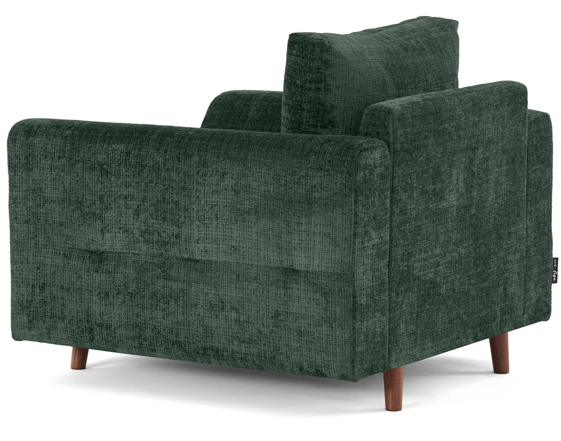 Fauteuil en velours texturé Rune