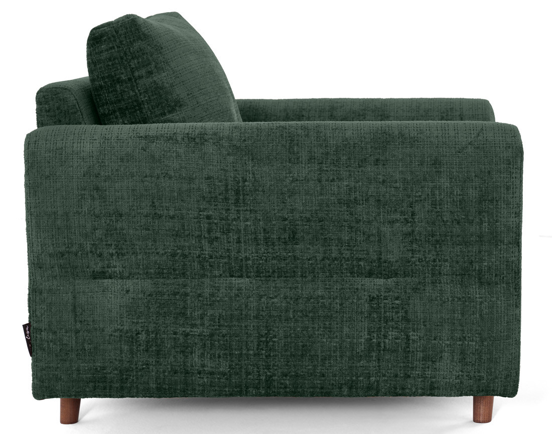 Fauteuil en velours texturé Rune