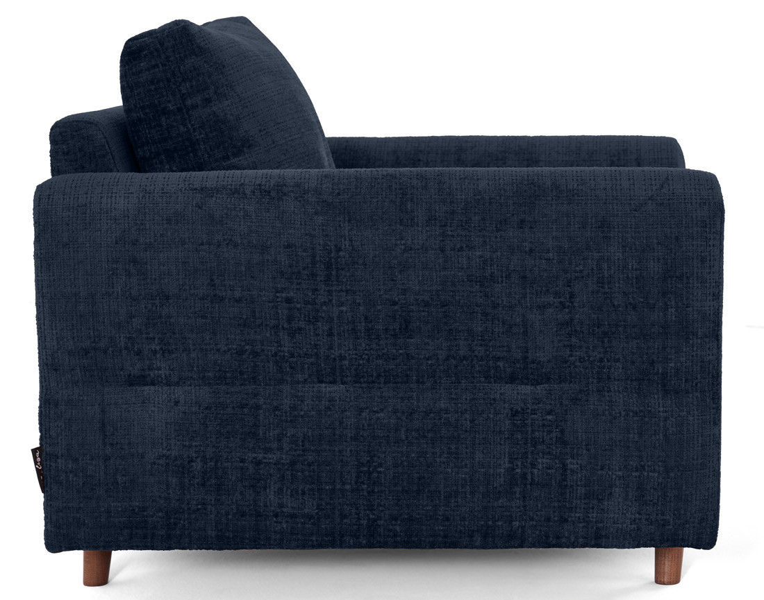 Fauteuil en velours texturé Rune