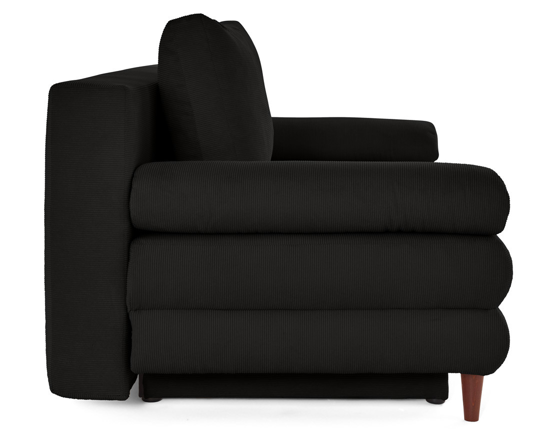 Canapé 3 places convertible avec coffre en velours côtelé Wonder