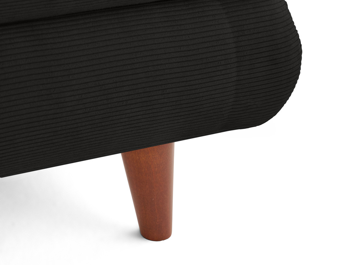 Canapé 3 places convertible avec coffre en velours côtelé Wonder