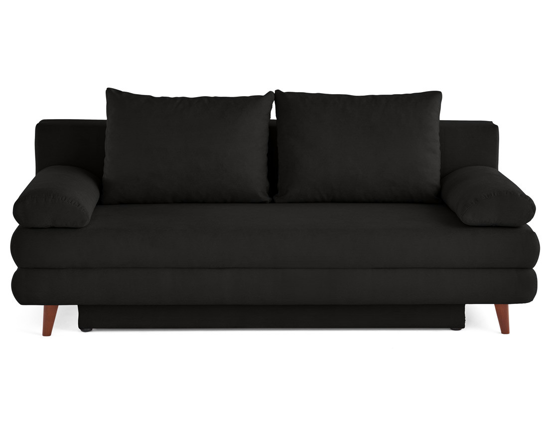 Canapé 3 places convertible avec coffre en velours côtelé Wonder