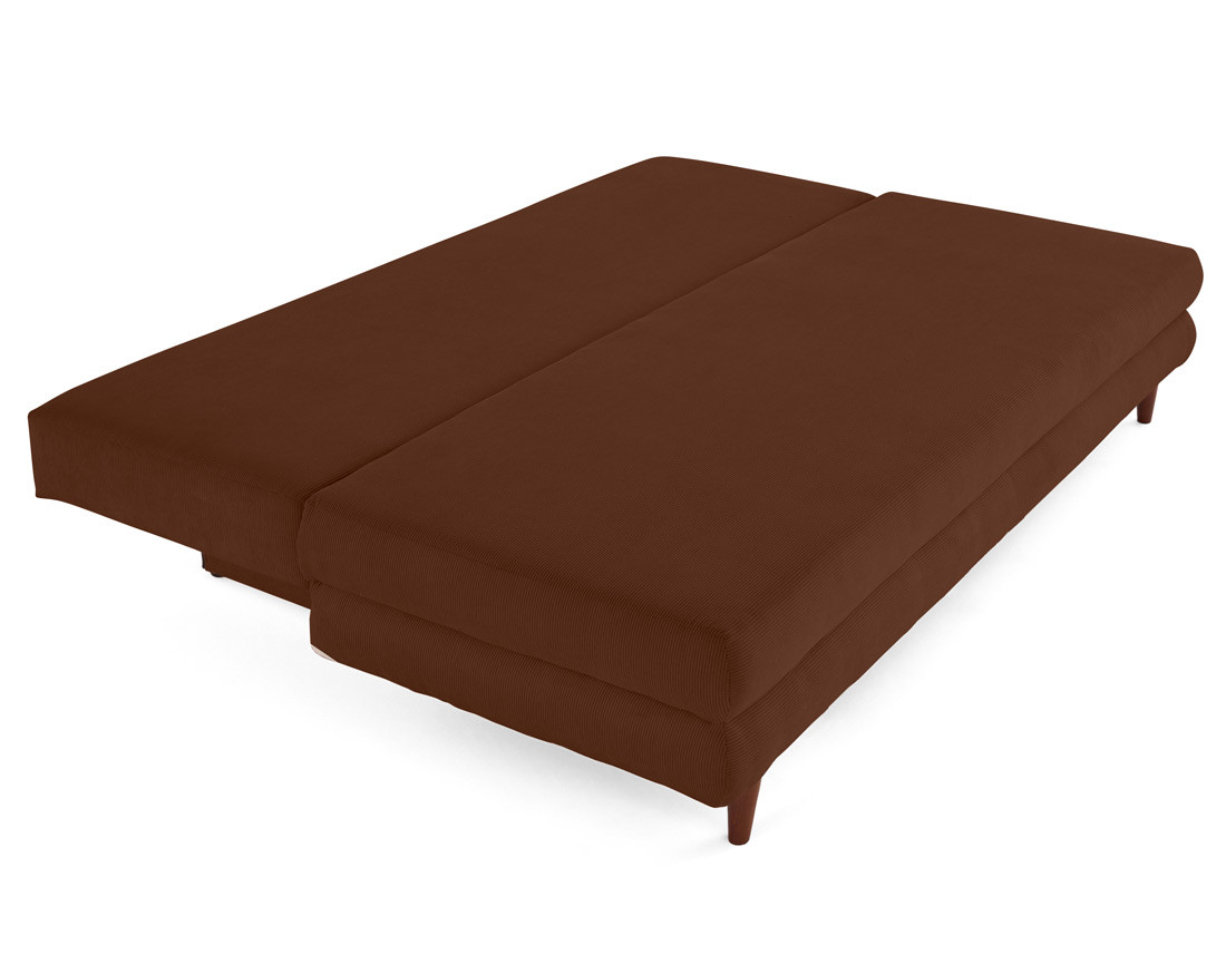 Canapé 3 places convertible avec coffre en velours côtelé Wonder