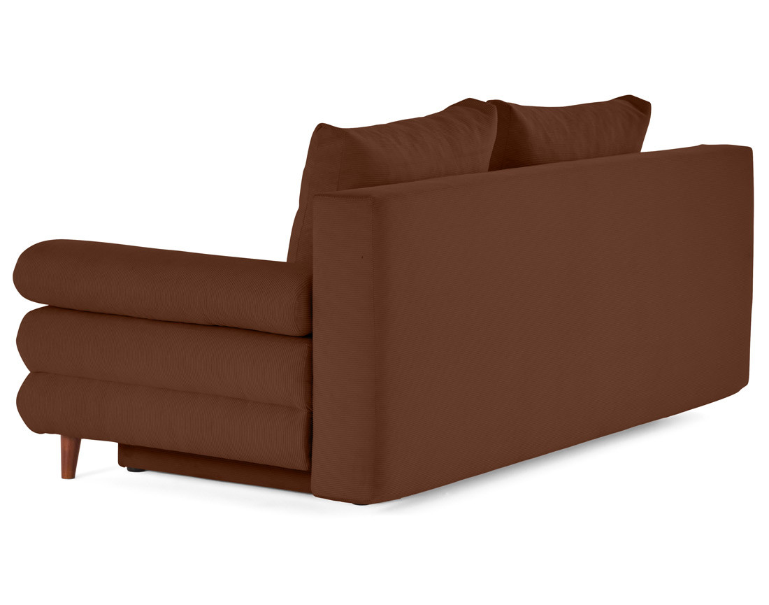 Canapé 3 places convertible avec coffre en velours côtelé Wonder