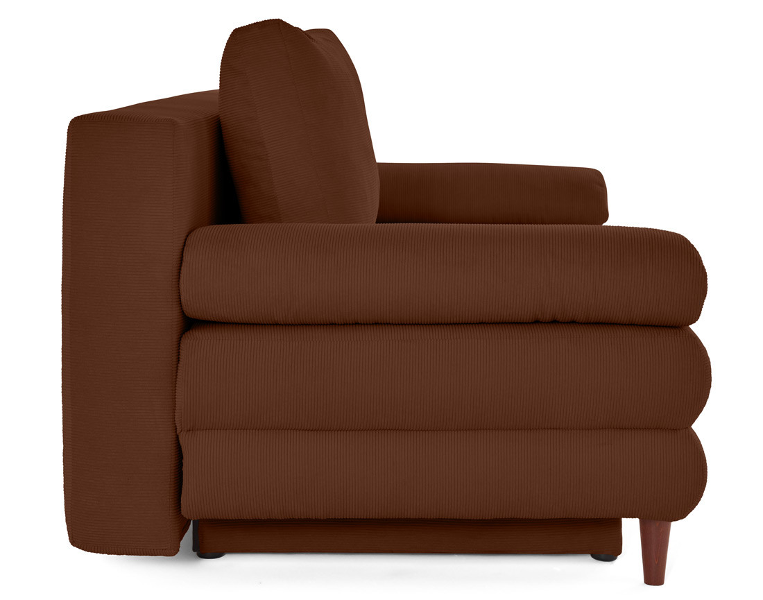 Canapé 3 places convertible avec coffre en velours côtelé Wonder