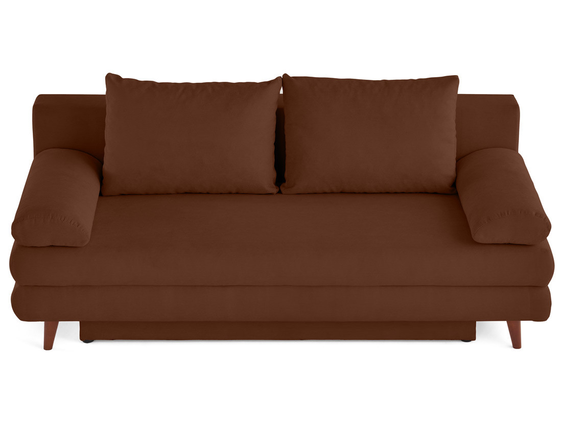 Canapé 3 places convertible avec coffre en velours côtelé Wonder