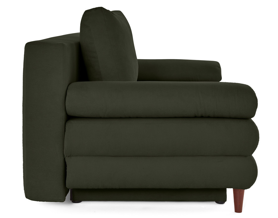 Canapé 3 places convertible avec coffre en velours côtelé Wonder