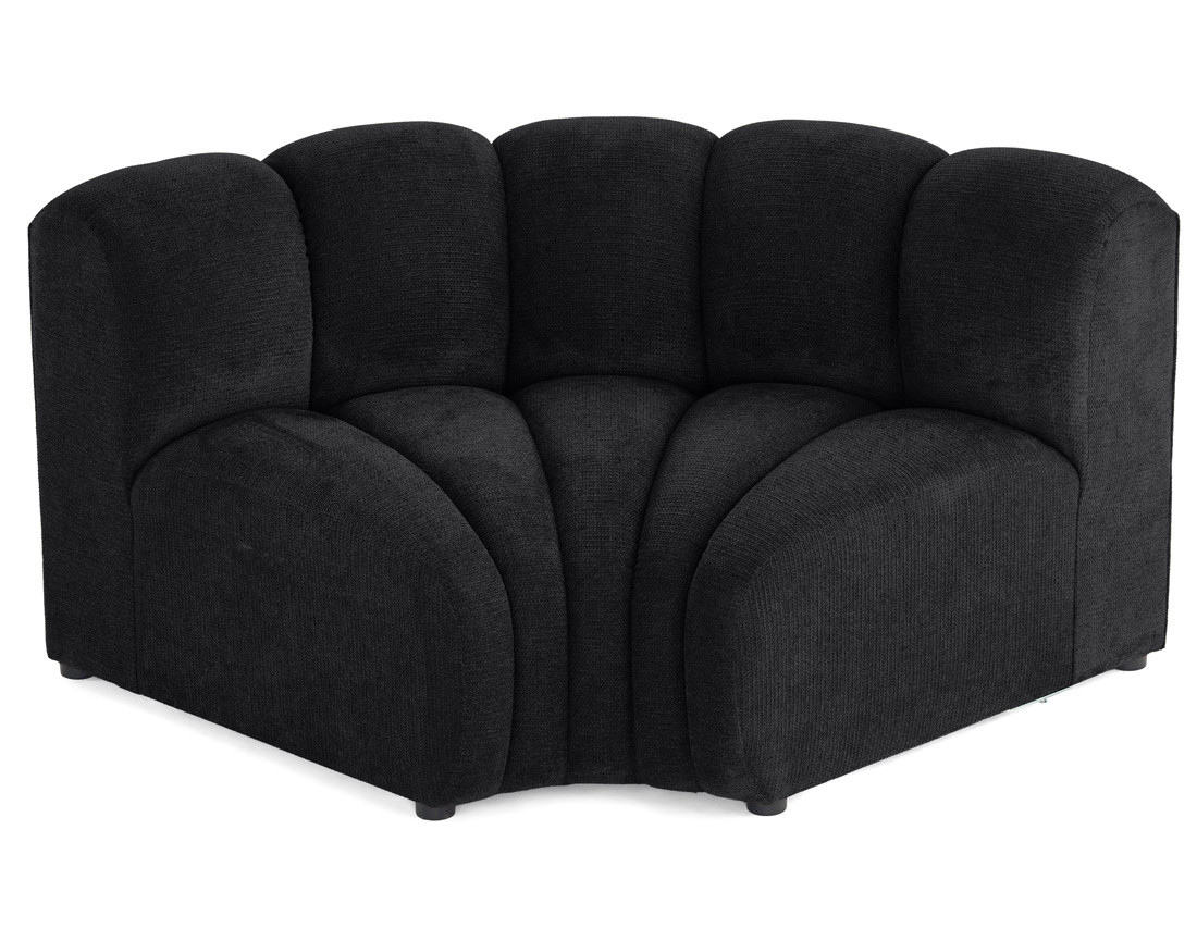 Module d'angle réversible en tissu texturé Debbie