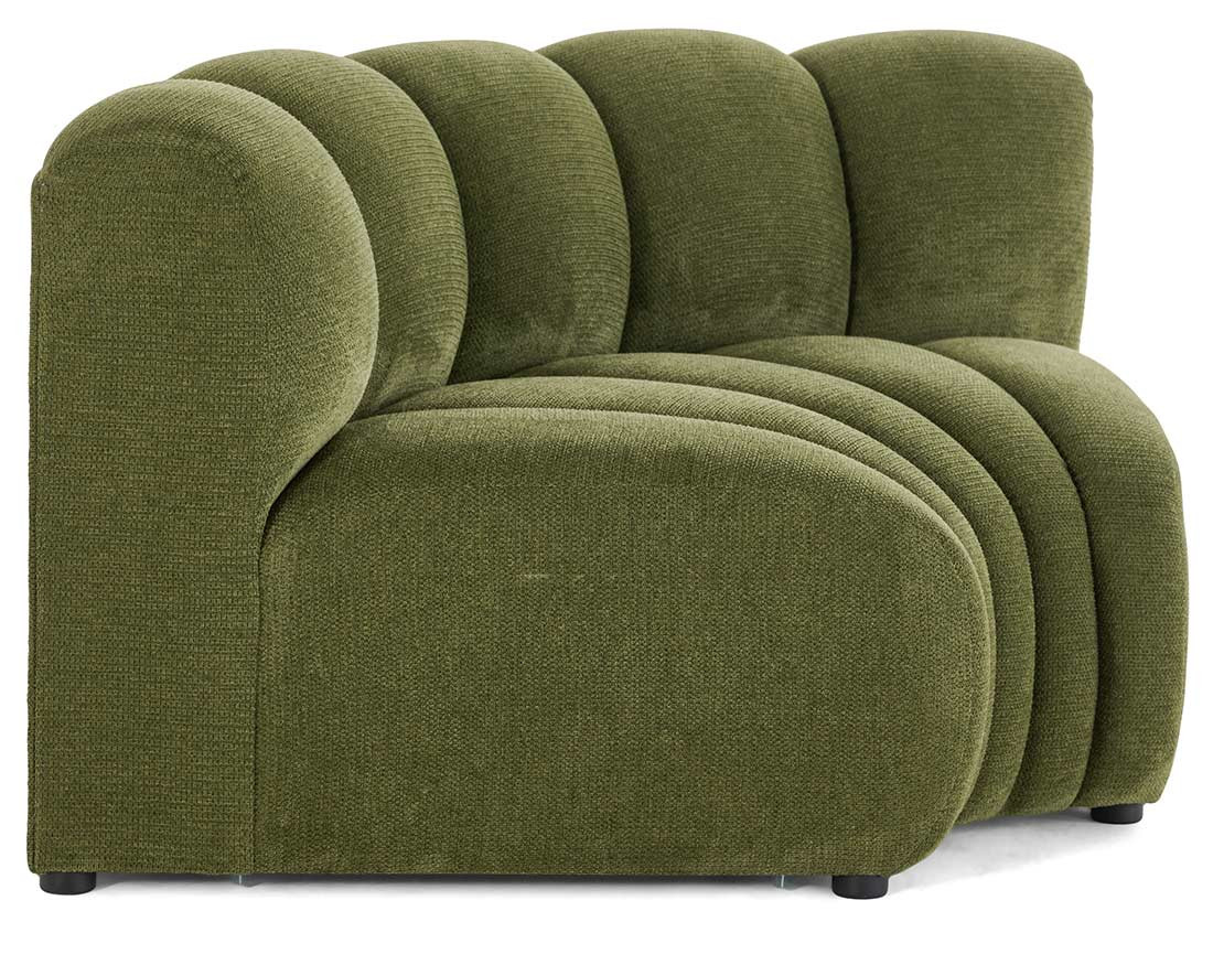 Module d'angle réversible en tissu texturé Debbie