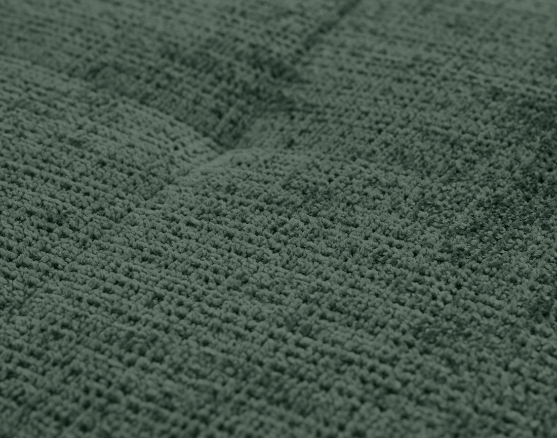 Canapé droit 3 places en velours texturé Rune