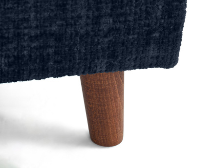 Canapé droit 3 places en velours texturé Rune