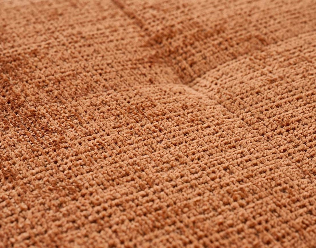 Canapé d'angle droit 4 places en velours texturé Rune