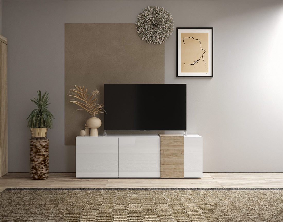 Meuble TV 3 portes 181 cm Leon