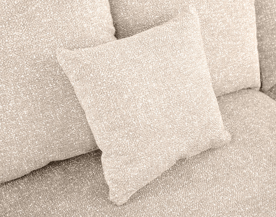 Canapé d'angle réversible convertible coffre en tissu moucheté Spice