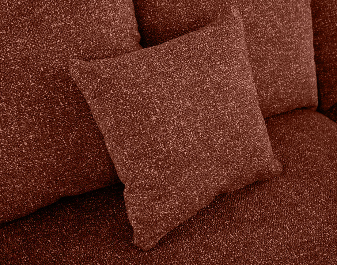 Canapé d'angle réversible convertible coffre en tissu moucheté Spice