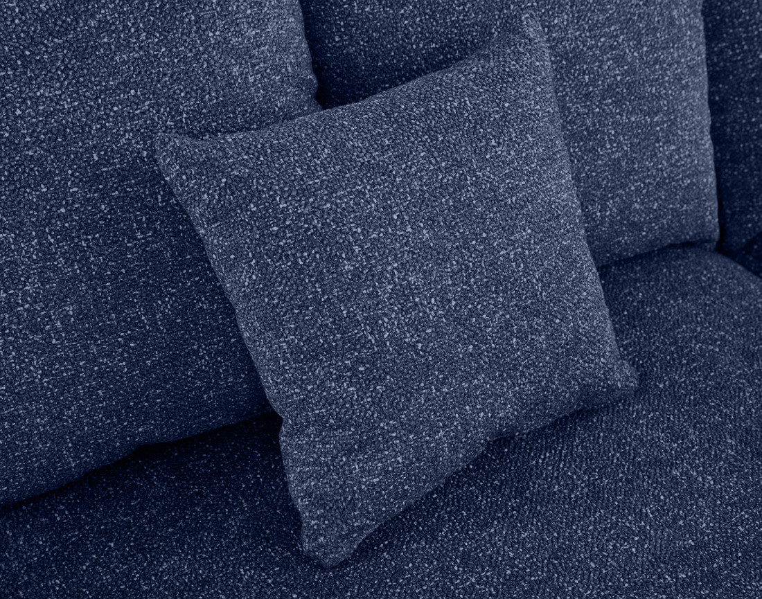 Canapé d'angle réversible convertible coffre en tissu moucheté Spice