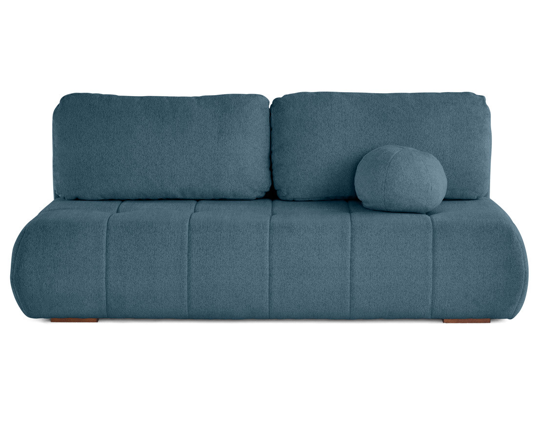 Canapé droit 3 places convertible avec coffre en tissu texturé Bowie