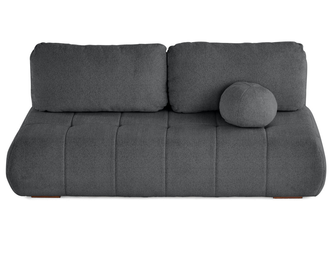 Canapé droit 3 places convertible avec coffre en tissu texturé Bowie