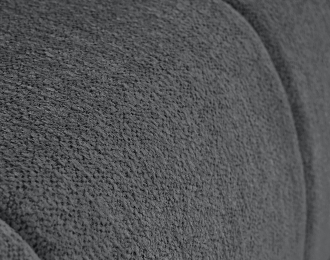 Canapé droit 3 places convertible avec coffre en tissu texturé Bowie