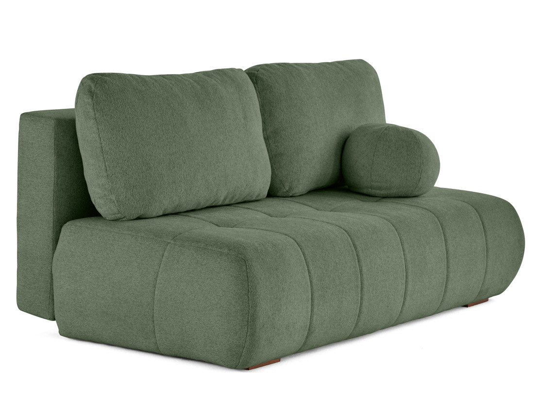 Canapé droit 3 places convertible avec coffre en tissu texturé Bowie