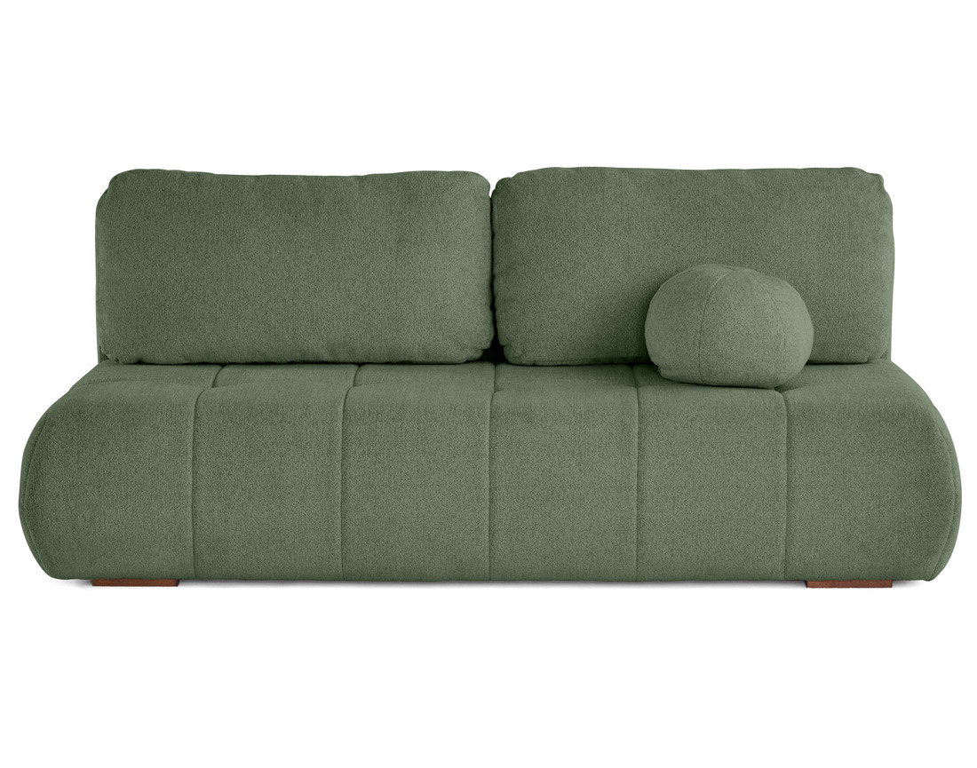 Canapé droit 3 places convertible avec coffre en tissu texturé Bowie