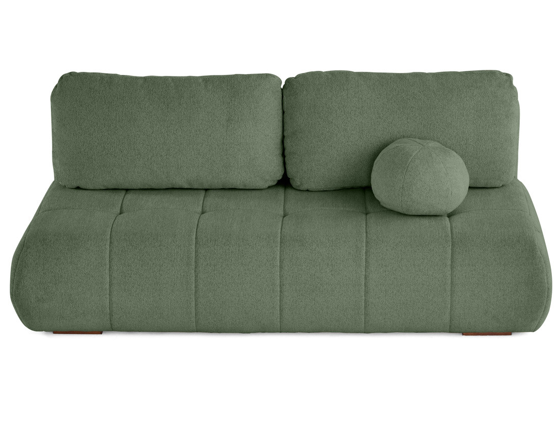 Canapé droit 3 places convertible avec coffre en tissu texturé Bowie