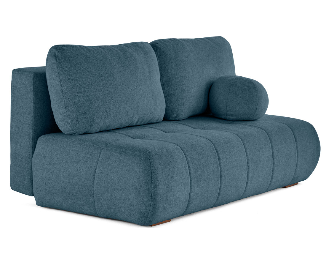 Canapé droit 3 places convertible avec coffre en tissu texturé Bowie