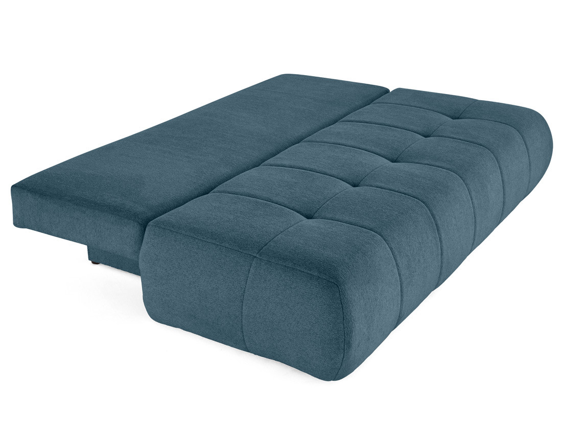 Canapé droit 3 places convertible avec coffre en tissu texturé Bowie