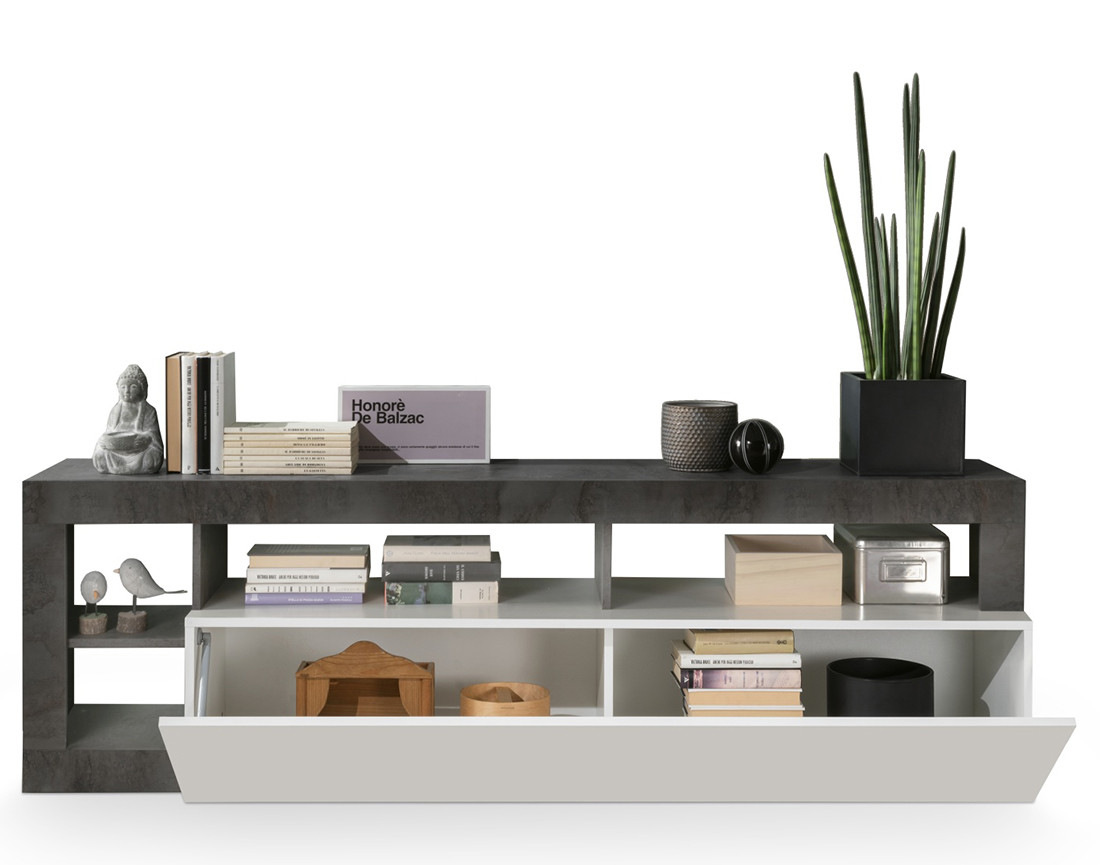 Meuble TV 1 porte 184 cm Lou