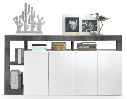 Buffet bas 4 portes 184 cm Lou