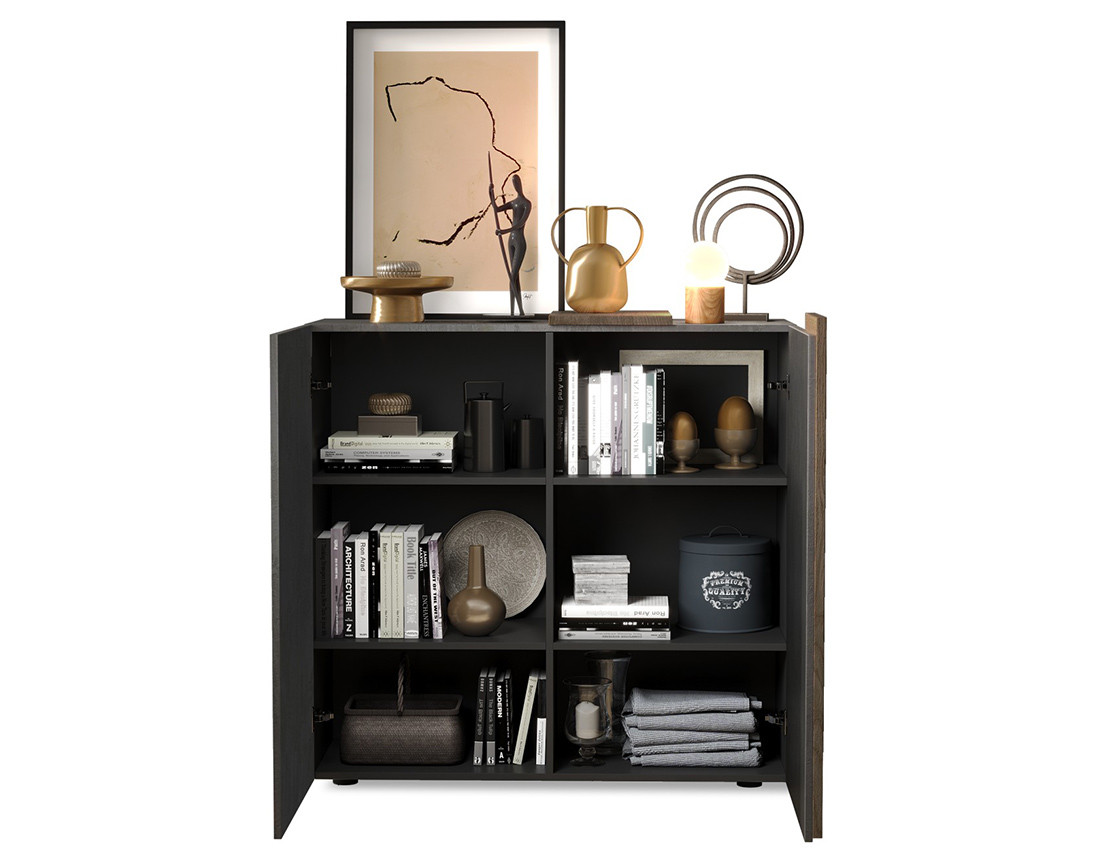 Buffet haut 2 portes 113x121 cm Leon