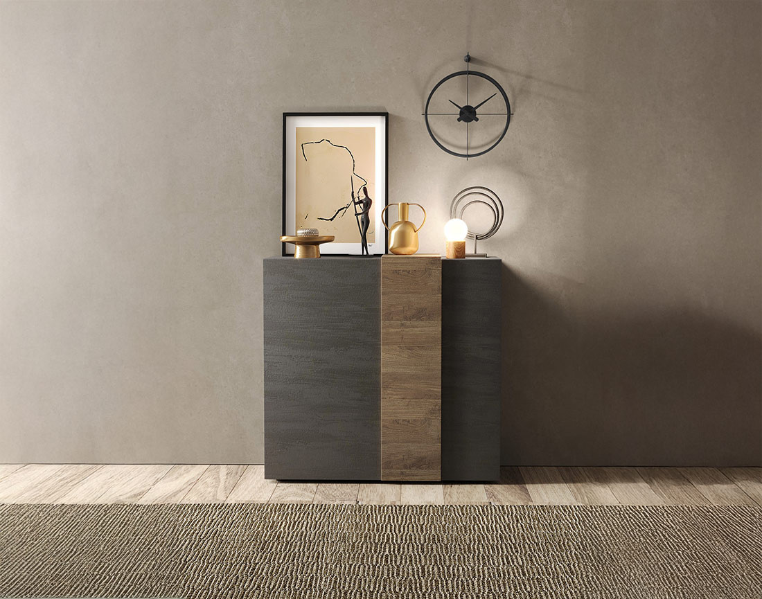 Buffet haut 2 portes 113x121 cm Leon
