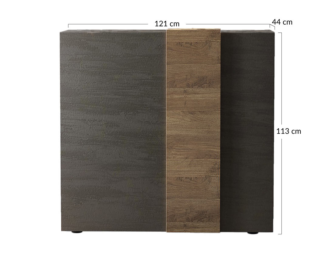 Buffet haut 2 portes 113x121 cm Leon