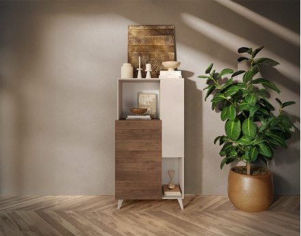 Buffet haut 2 portes 81x154 cm Estelle