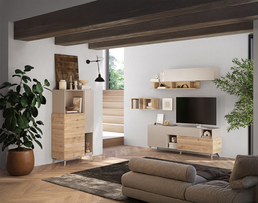 Buffet haut 2 portes 81x154 cm Estelle