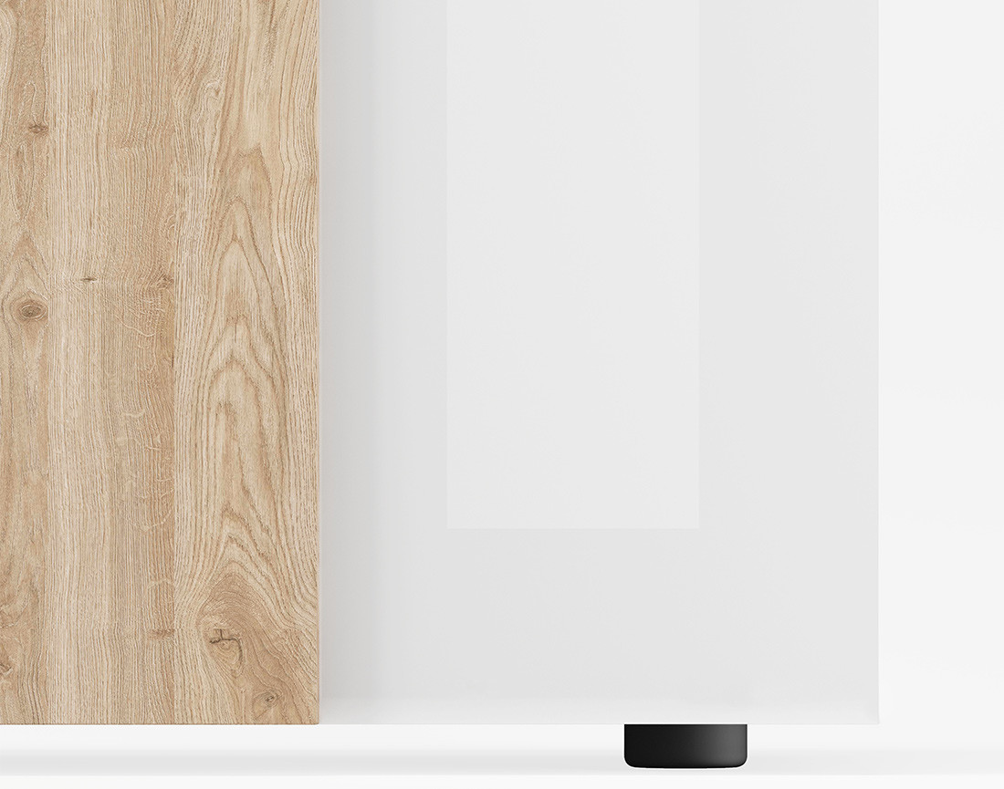 Meuble TV 3 portes 181 cm Leon