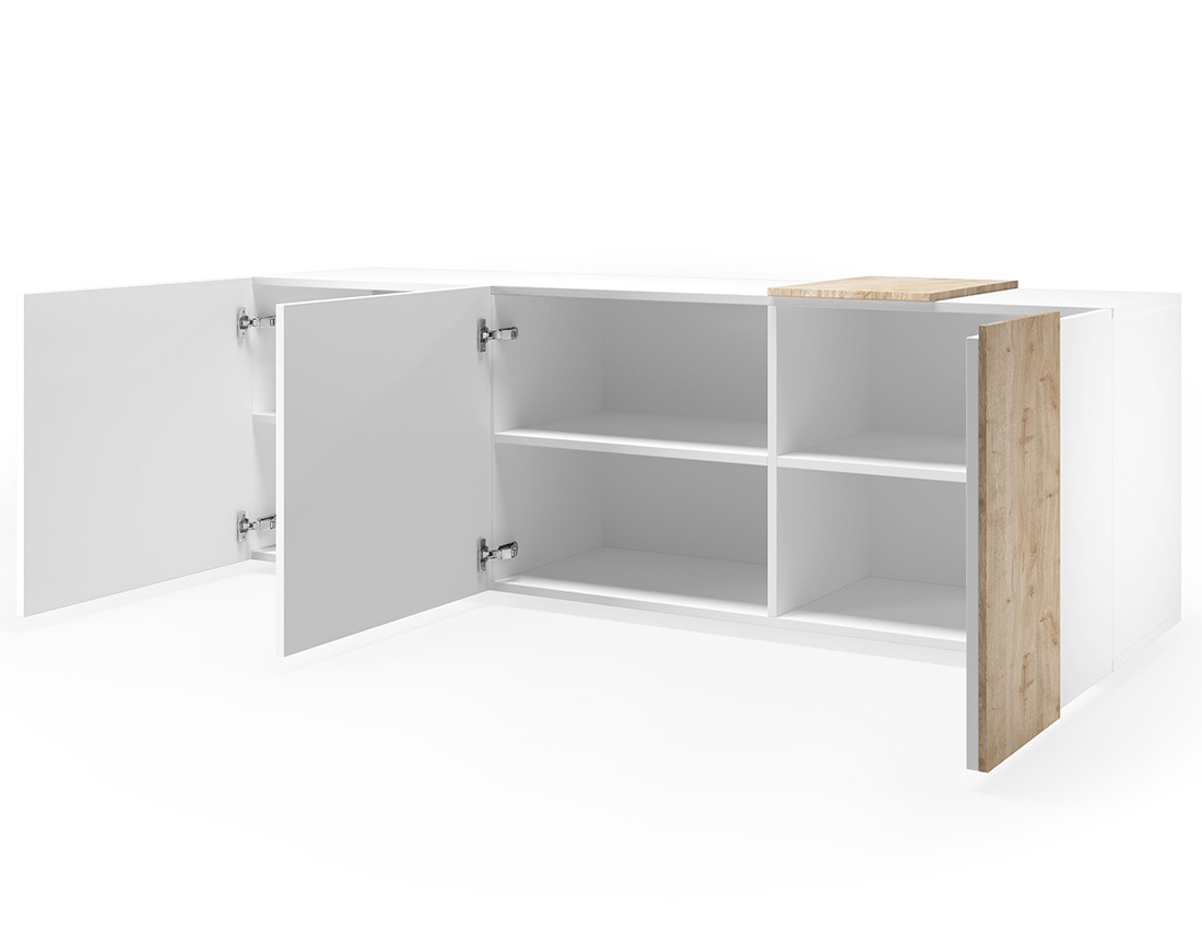 Meuble TV 3 portes 181 cm Leon