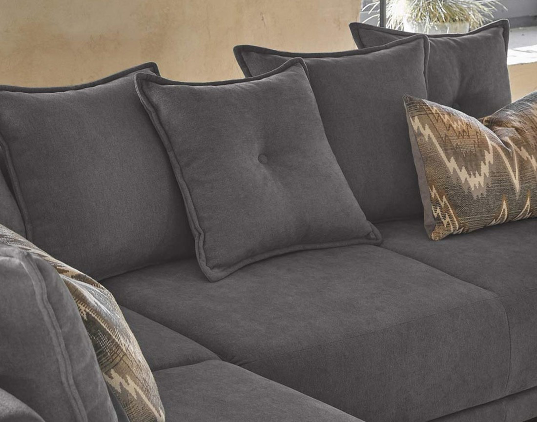 Lena - Canapé scandinave d'angle panoramique convertible gauche