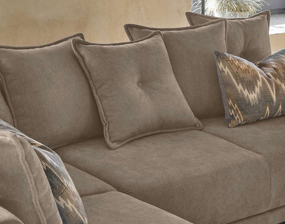 Lena - Canapé scandinave d'angle panoramique convertible gauche