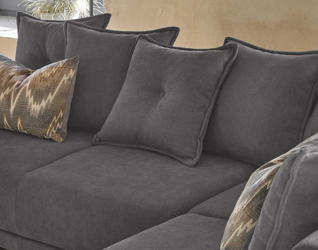 Lena - Canapé scandinave d'angle panoramique convertible droite