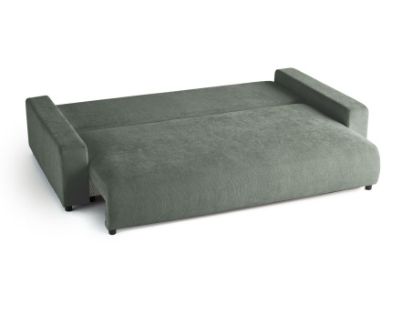 Canapé 3 places convertible avec coffre en velours texturé Pivoine