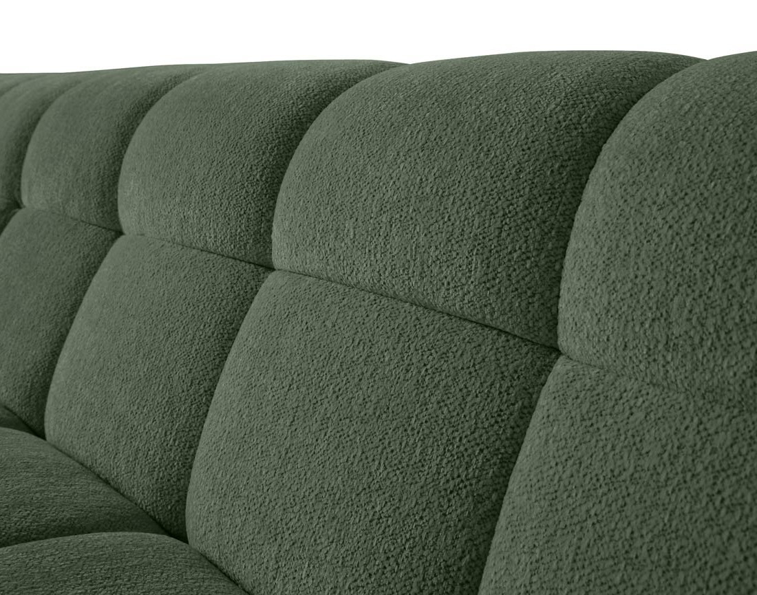 Canapé d'angle gauche 4 places en tissu texturé