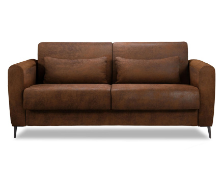 Canapé 3 places convertible express quotidien en microfibre Allan