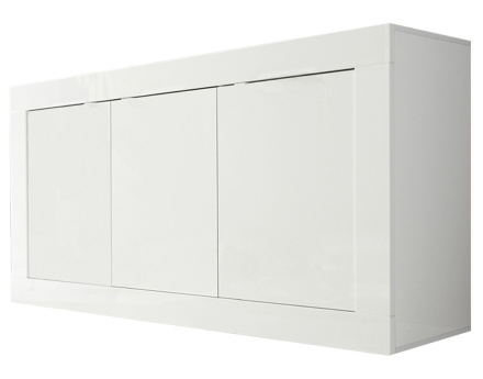 Buffet bas blanc 3 portes 160 cm Milo
