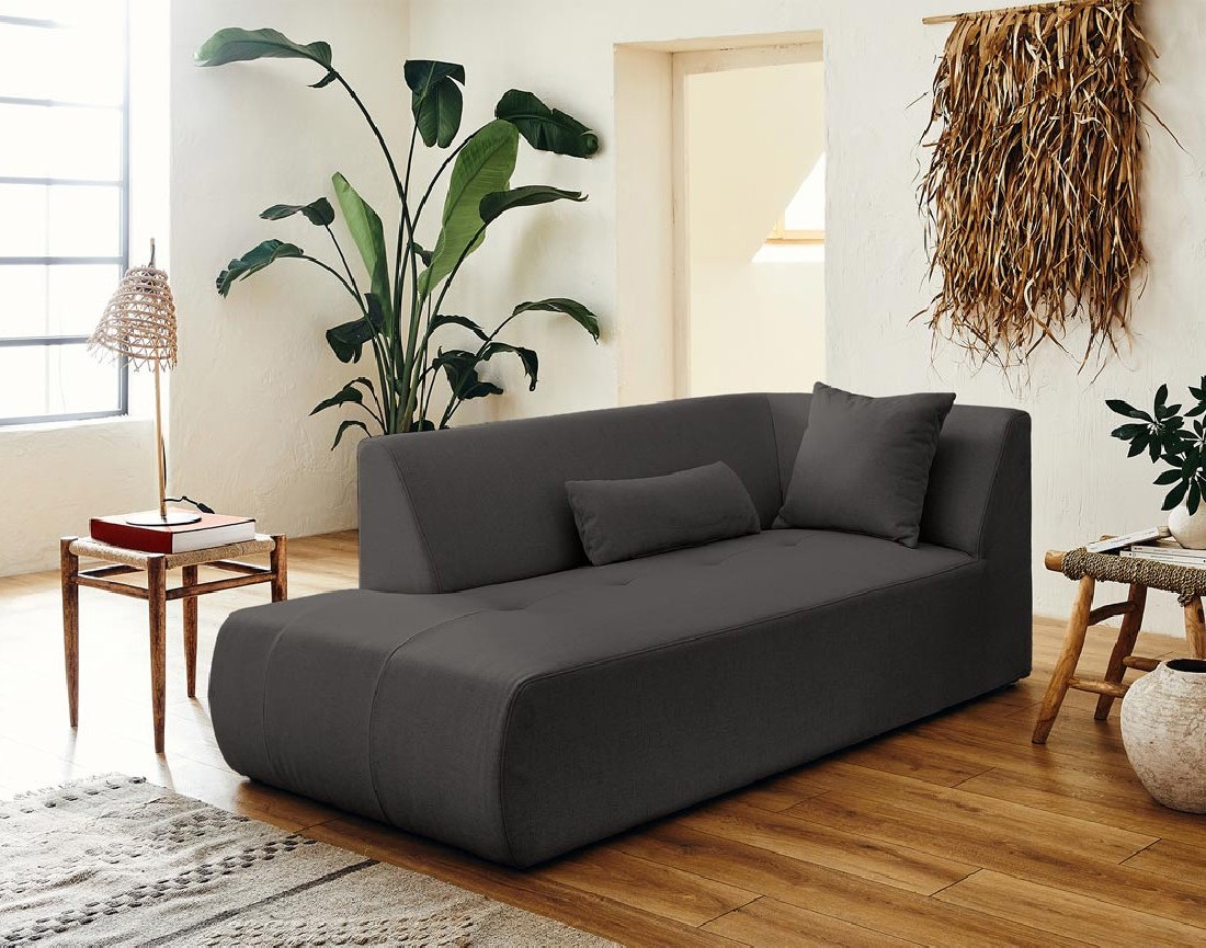 Onyx - canapé d'angle gauche modulable 5 places - en tissu