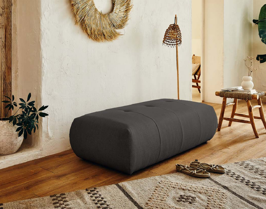Pouf modulable - en tissus - Onyx