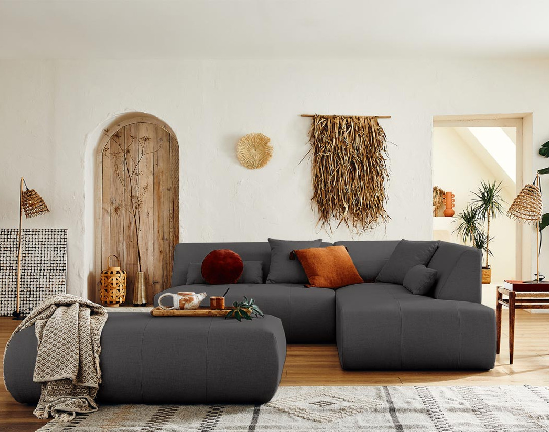 Pouf modulable - en tissus - Onyx