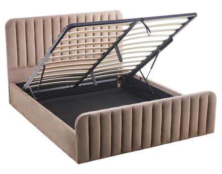 Lit coffre 160x200 cm en velours Alice