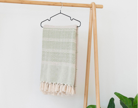 Plaid 130x180 cm coton Vittoria