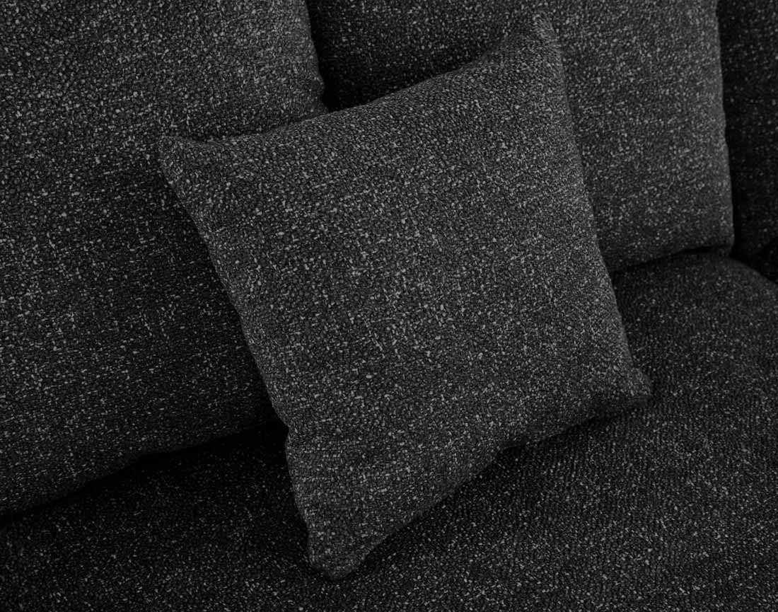 Canapé d'angle réversible convertible coffre en tissu moucheté Spice